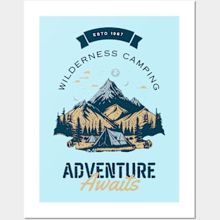 Wilderness Camping Adventure Awaits Posters and Art